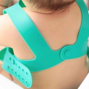 Baveta Flexi Bib Minikoioi, 100% Premium Silicone â€“ Aqua Green - Img 3