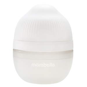 Biberon Anticolici Mombella Breast-Like, 120ml, Tetina S flux lent, 100% Silicon, Ivory - Img 2