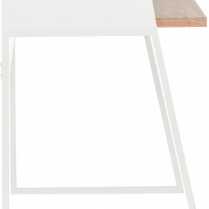 Birou Camille cu raft, alb, 90x60cm - Img 2