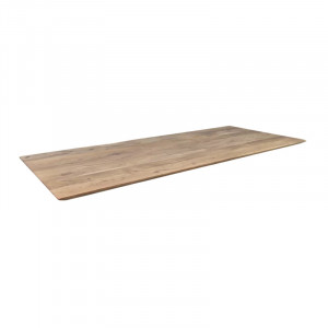 Blat dreptunghiular pentru masa Sonoma, lemn masiv de salcam, natur, 130 x 75 x 3,8 cm
