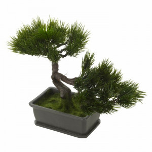 Bonsai artificial în ghiveci, 25 x 24 x 15cm - Img 2