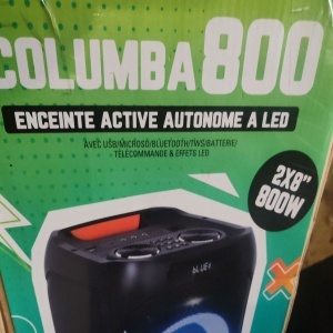 Boxa portabila Ibiza Sound, COLUMBA80, 800W, Bluetooth, USB, microSD, AUX si MIC, negru, Resigilat, Grad A - Img 6