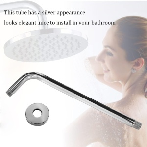 Brat de extensie pentru dus Vigime, otel inoxidabil, argintiu, 40,6 x 10,5 cm