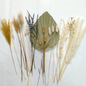 Buchet de plante uscate DongArts, multicolor, 43 cm