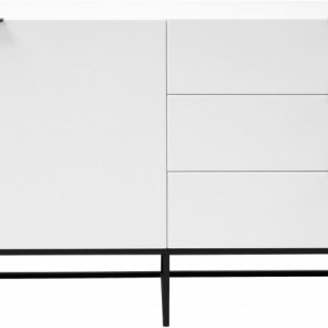 Bufet Kobe, alb/negru, 180 x 80 x 45 cm - Img 7