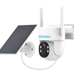 Camera de Supraveghere Video REVOSE™ 5MP 2560x1920, Aplicatie Dedicata, Intelligent Tracking, PTZ, WIFI, Lan, AP hotspot, Micro SD, Rotire, Alarma miscare, Interior si Exterior, cu Incarcare Solara - Img 1