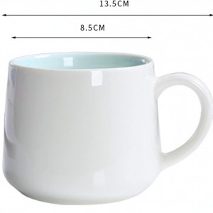 Cana de cafea cu ratusca si lingurita Arawat, ceramica, multicolor, 350 ml, 8 x 8,5 cm - Img 5
