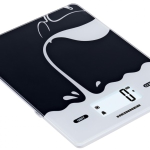 Cantar de bucatarie Heinner HKS-BK5USB, 5Kg, Display LCD, Control Touch, Gradare: 1g, Functie cantarire lichide, Negru - Img 1