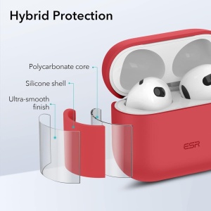 Carcasa de protectie pentru AirPods 3 2021 Esr, silicon, rosu