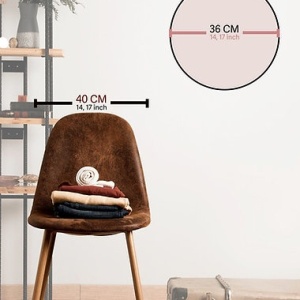 Ceas decorativ de perete MDF 100% grosime 5mm, 36x36x1 cm, multicolor - Verificat A · Re-Bloom - Img 2