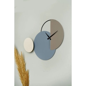 Ceas decorativ de perete Re-Bloom, metal, multicolor, 47 x 31 cm - Img 4