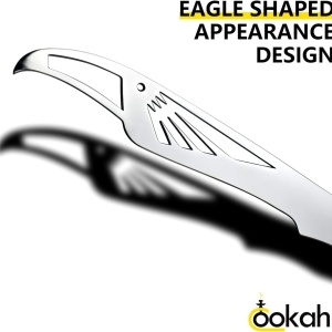 Cleste pentru gratar Cookah, otel inoxidabil/bambus, argintiu/negru, 30 cm