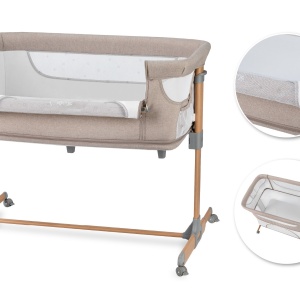 Co-sleeper MoMi, Smart Bed 4 in 1 - Beige - Img 4