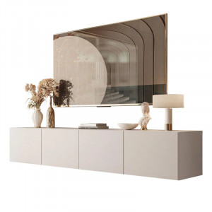 Comoda TV Forance, lemn fabricat, casmir, 36 x 200 x 40 cm
