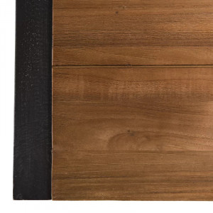 Comoda TV Manningtree, metal/lemn masiv, maro/negru, 57 x 160 x 40 cm