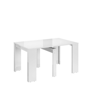 Consola/masa dining extensibila alb Helena - Img 6