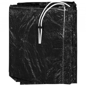 Copertina pentru umbrela, negru, 200 x 30 x 30 cm - Img 2