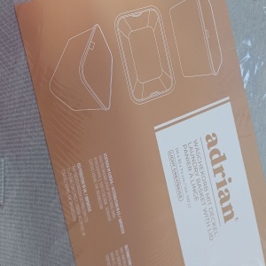 Cos pentru rufe Hennez, Premium, gri, textil, 100 l, Resigilat, Grad A - Img 5