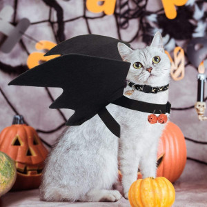 Costum de Halloween pentru animalul de companie Dazztime, pasla, negru, 48 x 20 cm - Img 2