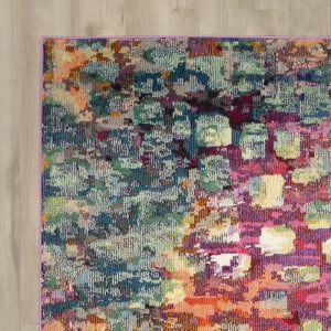 Covor Addilynn, roz/verde/galben, 160 x 230 cm - Img 2