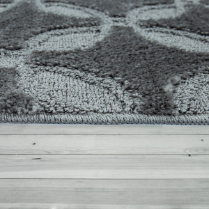 Covor de baie Ana-Veronica, polipropilena, gri, 70 x 120 cm - Img 2