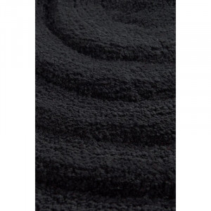 Covor de baie Marmaduke, acril, negru, 90 x 90 cm - Img 3