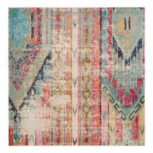 Covor Jade, patrat, textil, multicolor, 201 x 201 cm
