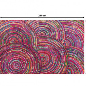 Covor Kozan, multicolor din bumbac, 160 x 230 cm - Img 4