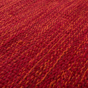 Covor roșu Kilim din bumbac țesut manual, roșu, 160 x 220 cm - Img 3