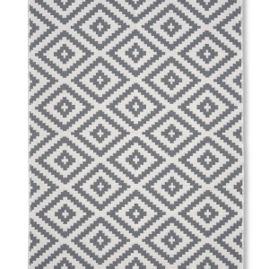 Covor țesut manual Inaya, antracit/alb, aprox. 120x170cm