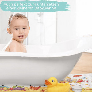Covoras de baie antiderapant pentru copii BAJOLEM, PVC, multicolor, 100 x 40 cm - Img 2