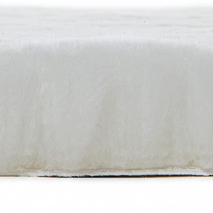 Covoras de blana DERWENT, piele naturala de oaie, alb, 60 x 90 cm - Img 2