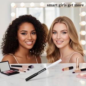 Creion de ochi dual Smart Girls Get More, Rezistent la Apa, Textura Moale, Acoperire Intensa - Creion Dermatograf - Img 8