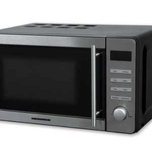 Cuptor cu microunde Heinner HMW-20DBKSS, 20 l, 700 W, Digital, Grill, Timer, Negru/Inox, RESIGILAT, 1 AN GARANTIE