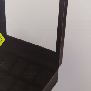 Cutie de depozitare cu capac de sticla pentru 10 ceasuri H&S, sticla/piele PU, negru, 22,5 x 7,5 x 20,5 cm, Resigilat, Grad A - Img 5