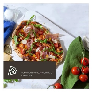 Dolce Mare set pizza, piatra ceramica 38x30x1.5cm rezistenta 900°C + lopata lemn, compatibil cuptor electric/gaz/convectie, alb - Verificat A · Re-Bloom - Img 2