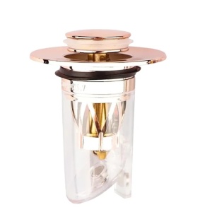 Dop cu sita pentru chiuveta Runea, otel inoxidabil, roz, 6 x 7 x 3,3 cm