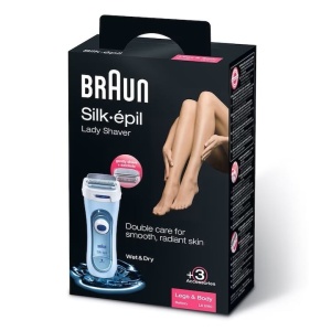 Epilator Braun Silk-épil LS5160 Lady Style, Wet&Dry, trimmer integrat, alb/albastru, Resigilat, Grad A - Img 3