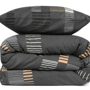 Eponj Home set cuvertura + 2 fete de perna, 65% bumbac/35% poliester, 220x240 cm + 2x60x60 cm, umplutura fibra 100%, lavabil 30°C, multicolor - Verificat A · Re-Bloom - Img 2