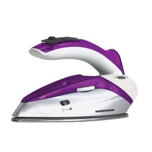 Fier De Calcat Voiaj Heinner 1000 W, 0.4 l, Talpa Inox, Maner Pliabil, Alb/Violet, Resigilat, Grad A
