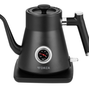 Fierbator electric ECG Forza 5000 Pour over Nero, 1200 W, 0.8 litri, otel inoxidabil, negru mat - Img 1