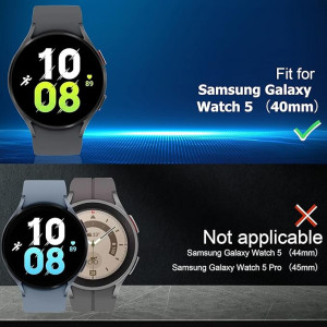 Folie de protectie ecran pentru Samsung Galaxy Watch 5, sticla securizata, transparent, 40mm - Img 4