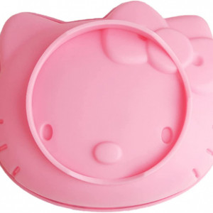 Forma de tort FATUXZ, model hello kitty, silicon, roz, 21,6 x 18,5 cm
