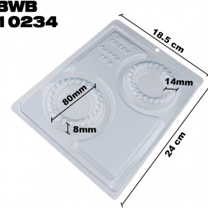 Forma pentru ciocolata BWB 10234, silicon/plastic, transparent, 18,5 x 24 cm - Img 5