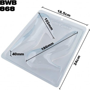 Forma pentru ciocolata BWB 868, silicon/plastic, transparent, 18,5 x 24 cm