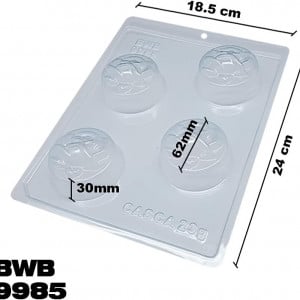 Forma pentru ciocolata BWB 9985, silicon/plastic, transparent, 18,5 x 24 cm - Img 5