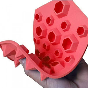 Forma pentru cuburi de gheata Selecto Bake, silicon, rosu, 23 x 12 x 2,3 cm - Img 3