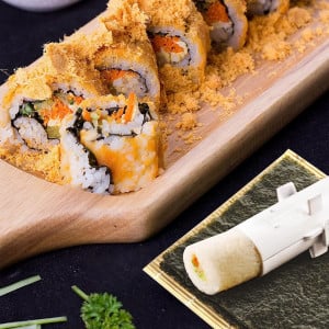 Forma pentru sushi LYLIDIA, plastic, alb, 31 x 5,5 cm - Img 4