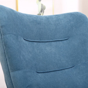 Fotoliu cu scaun pentru picioare Hardin, albastru, 102 x 78 x 75 cm - Img 6