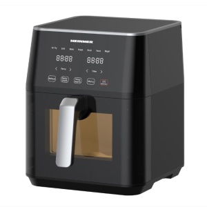 Friteuza cu aer cald (AirFryer) Heinner cyclonefry cook HAF-M7BK1800 , 1500-1800w, capacitate 7l, display digital cu control touch, termostat reglabil 40-200 grade, Negru, RESIGILAT, 1 AN GARANTIE